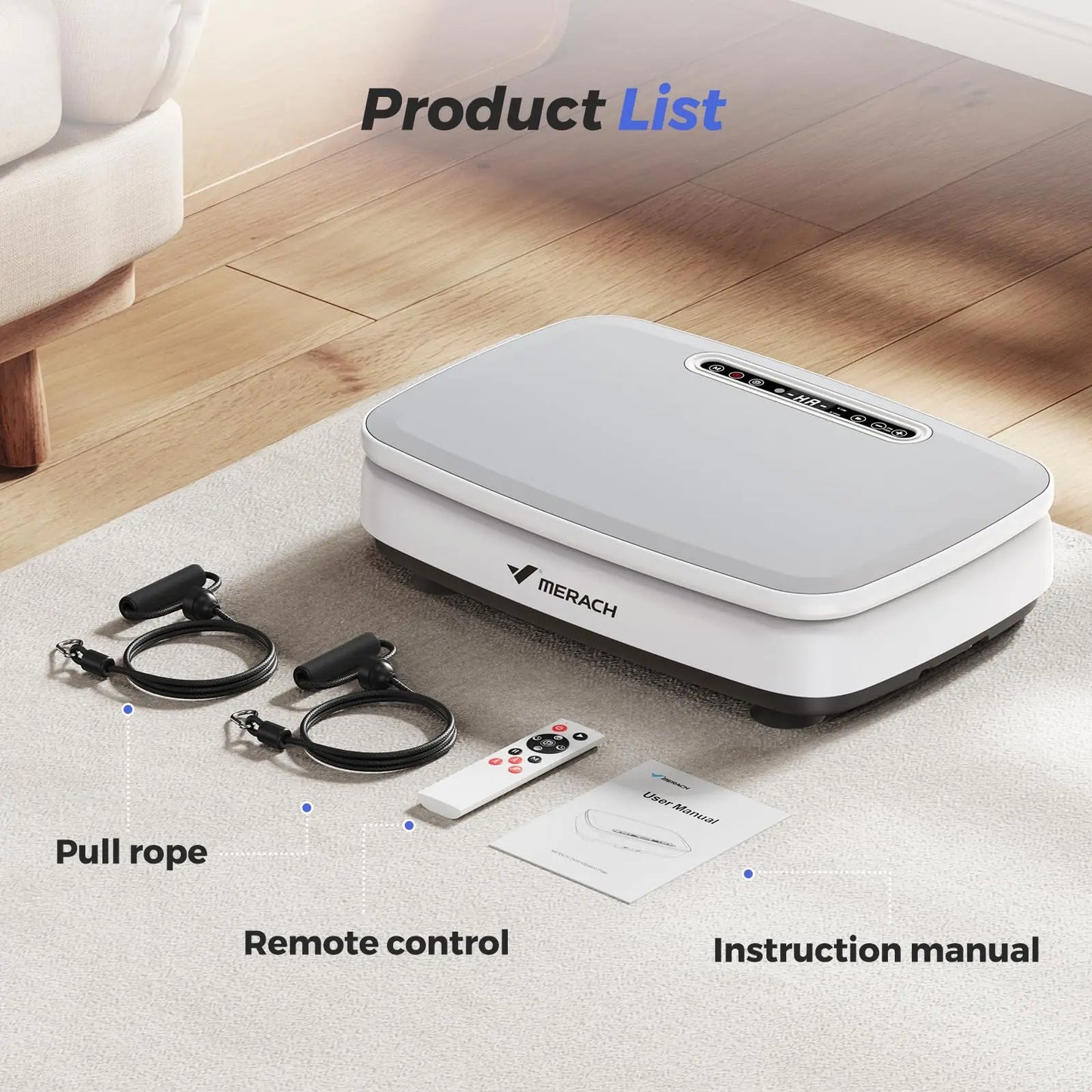 MERACH Vibration Plate Exercise Machine For Whole Body Workout