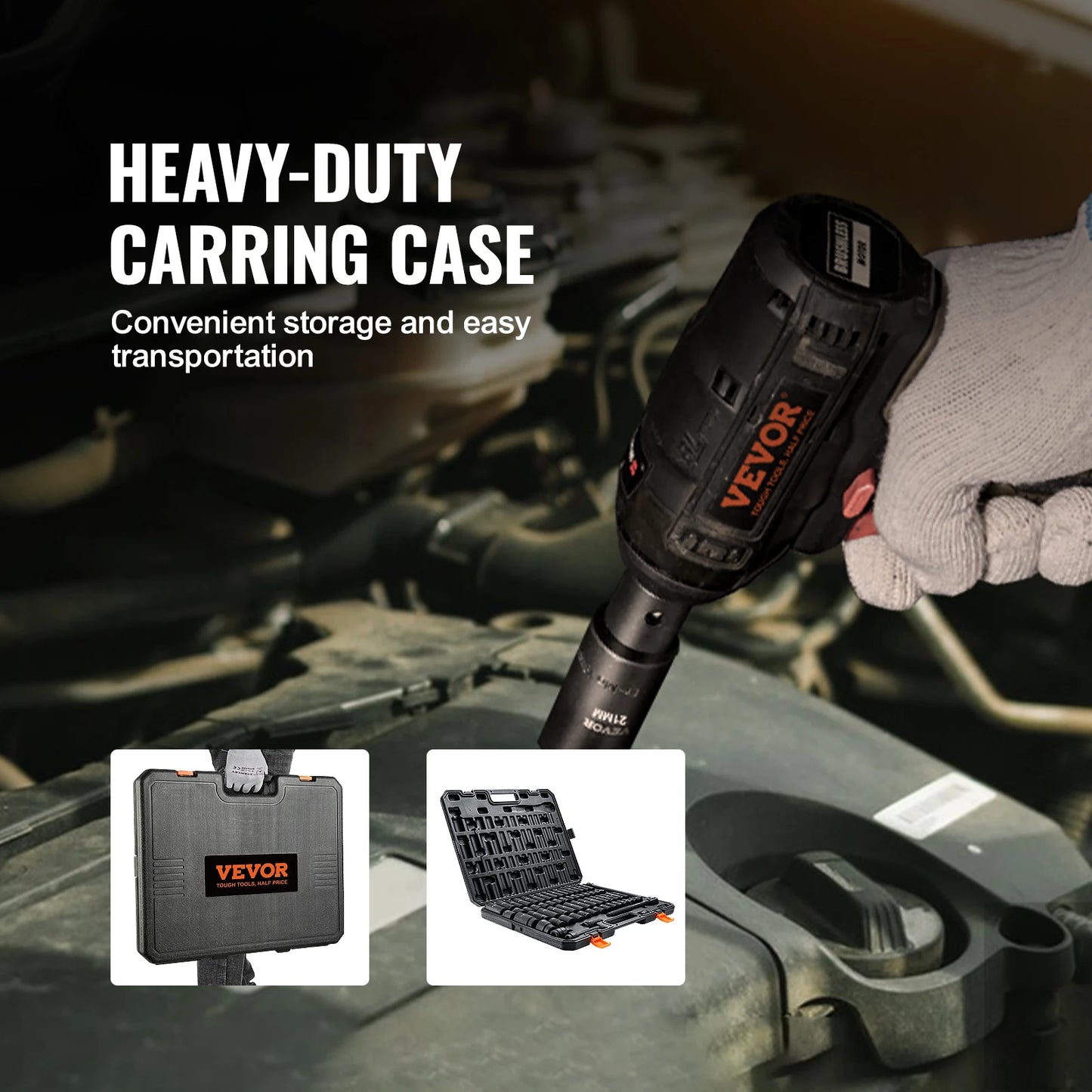 SucceBuy Half Inch Drive Impact Socket Set SixPoint Cr V