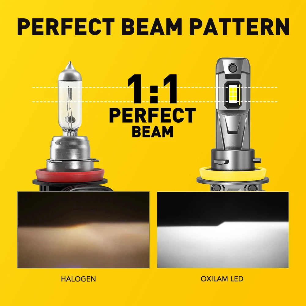 AUXITO 2Pcs H11 H8 H9 9005 9012 9006 LED Headlights