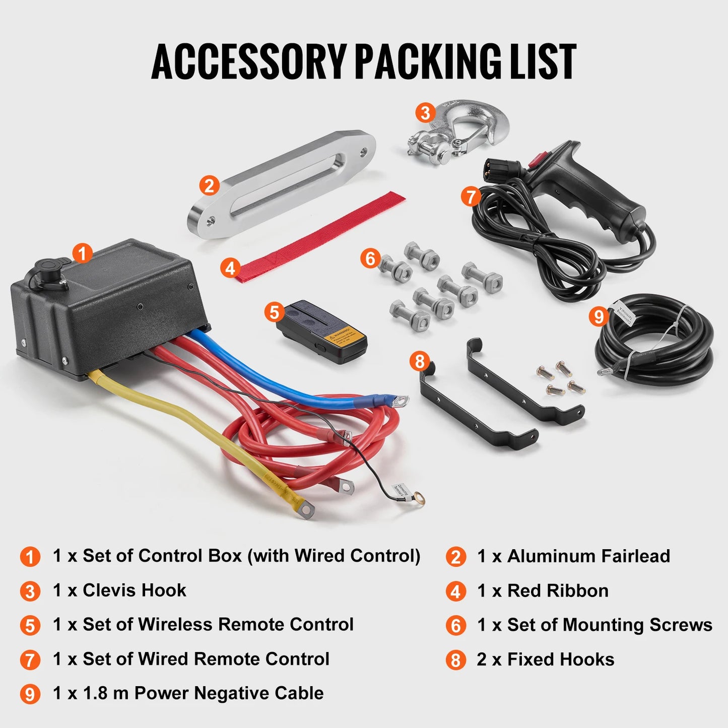 SucceBuy 13500lbs Electric Winch For Truck Car Tow Off Road