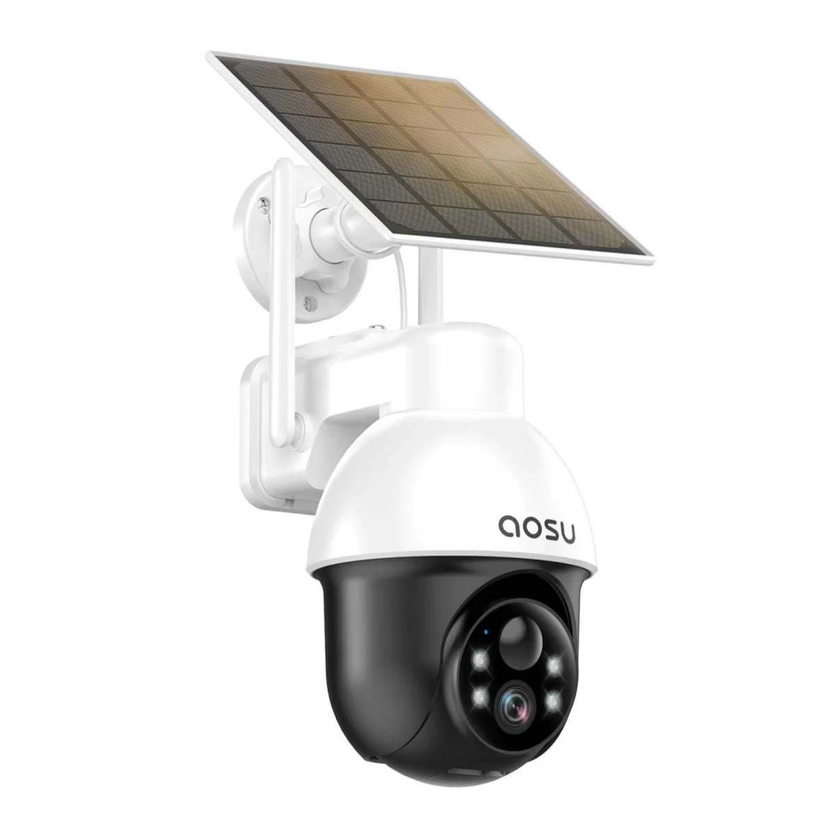 AOSU 3MP PTZ Solar Security Camera AI Detection 2.4GHz WiFi