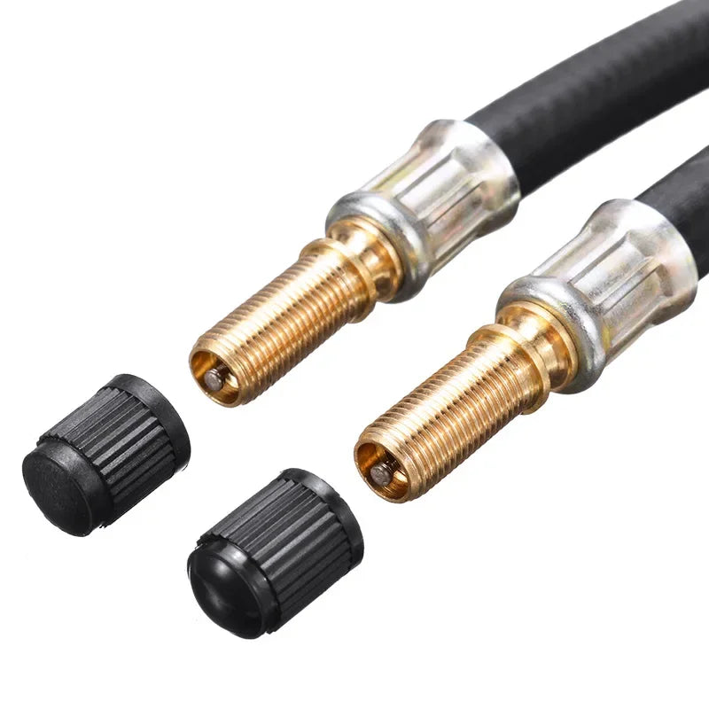 Flexible Rubber Tyre Valve Extension for Twin Wheel Vehicles