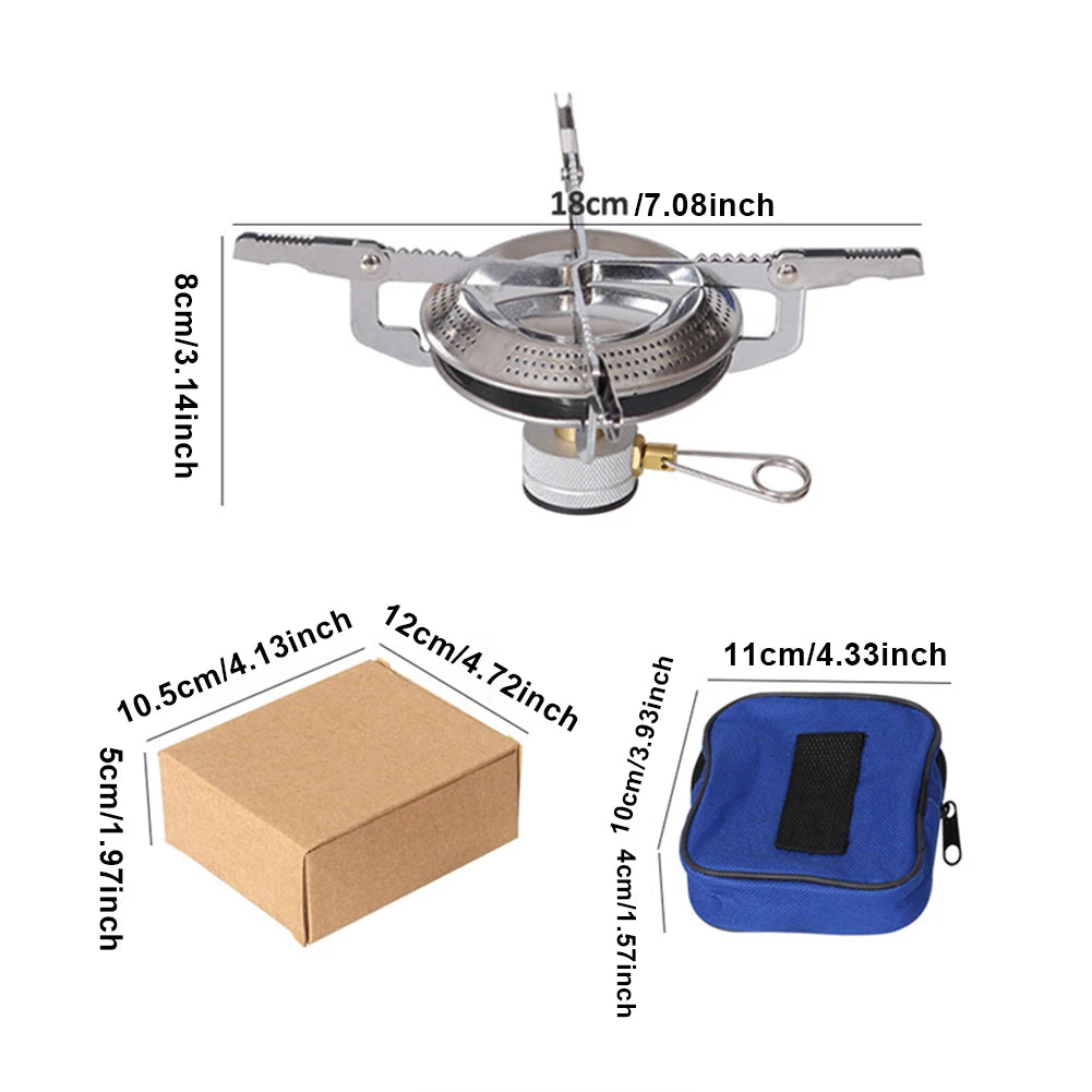 Shunmaii Portable Camping Gas Stove With Adjustable Flame