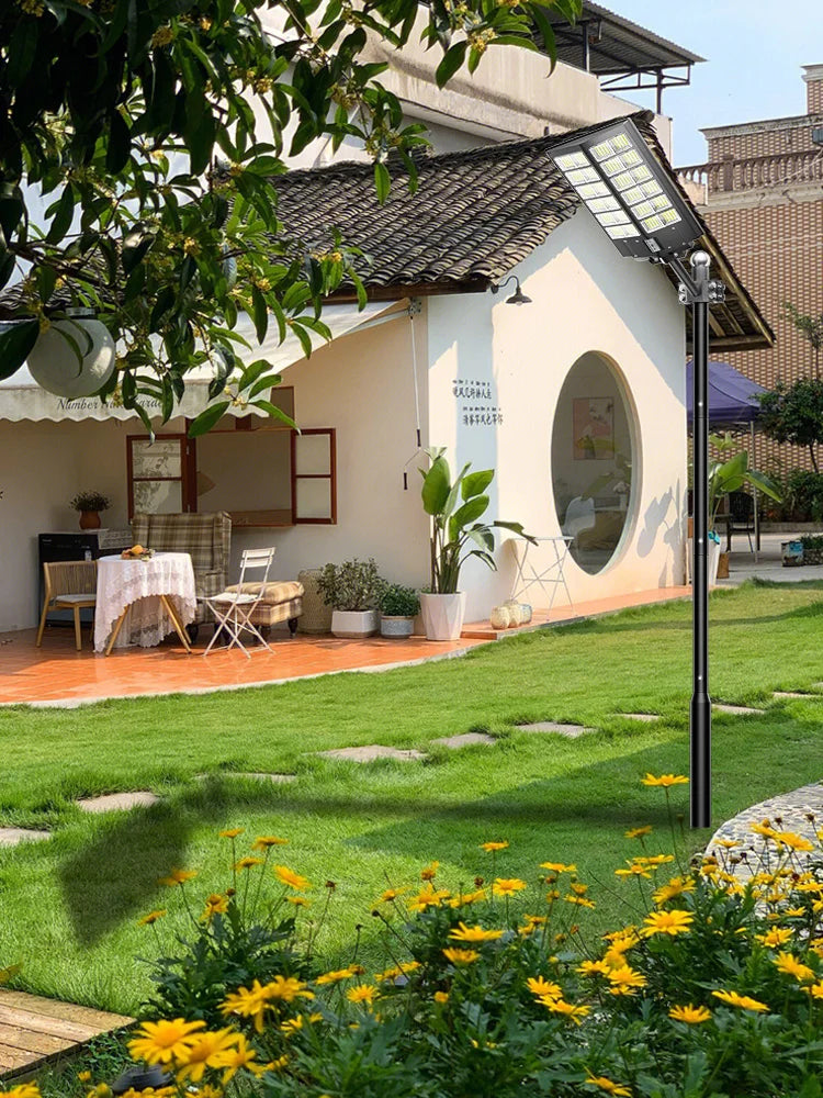 2-Pack Solar Street Lights 5000W Outdoor Motion Sensor Flood Light