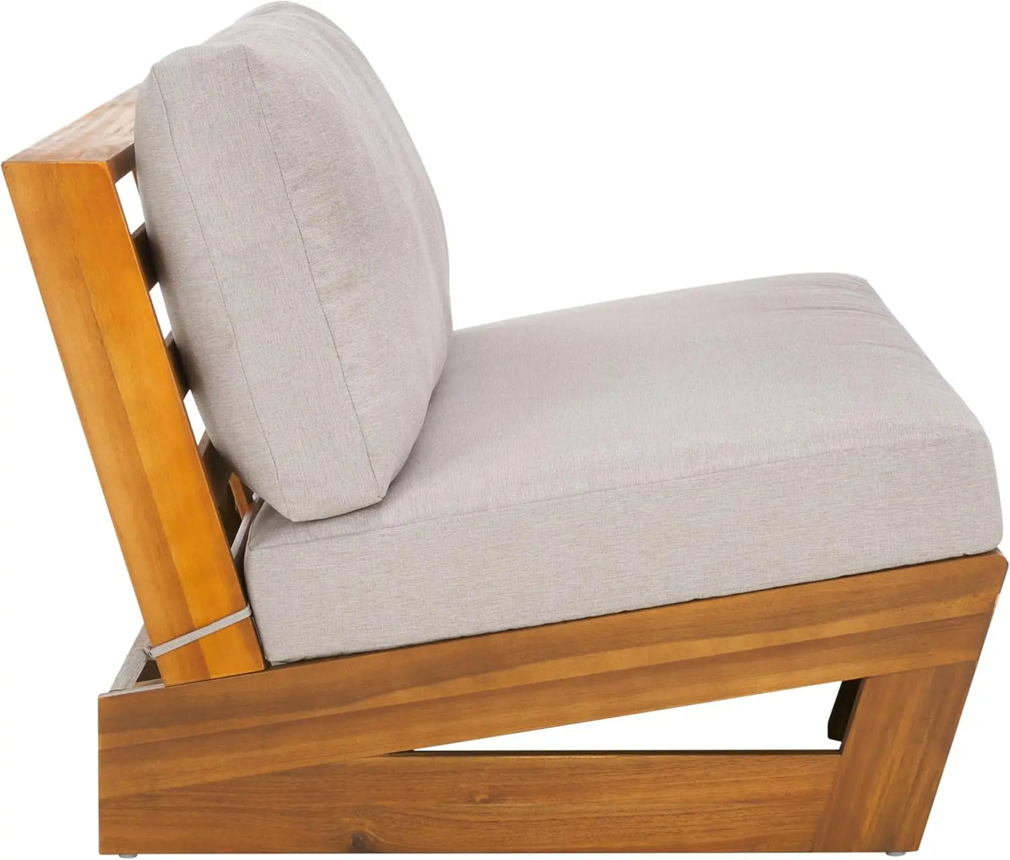 Dune Outdoor Solid Wood Two Seat Patio Sofa For Garden Leisure
