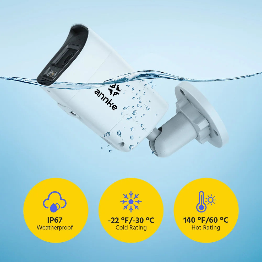 ANNKE 8MP 4K PoE Outdoor Camera With Two Way Audio