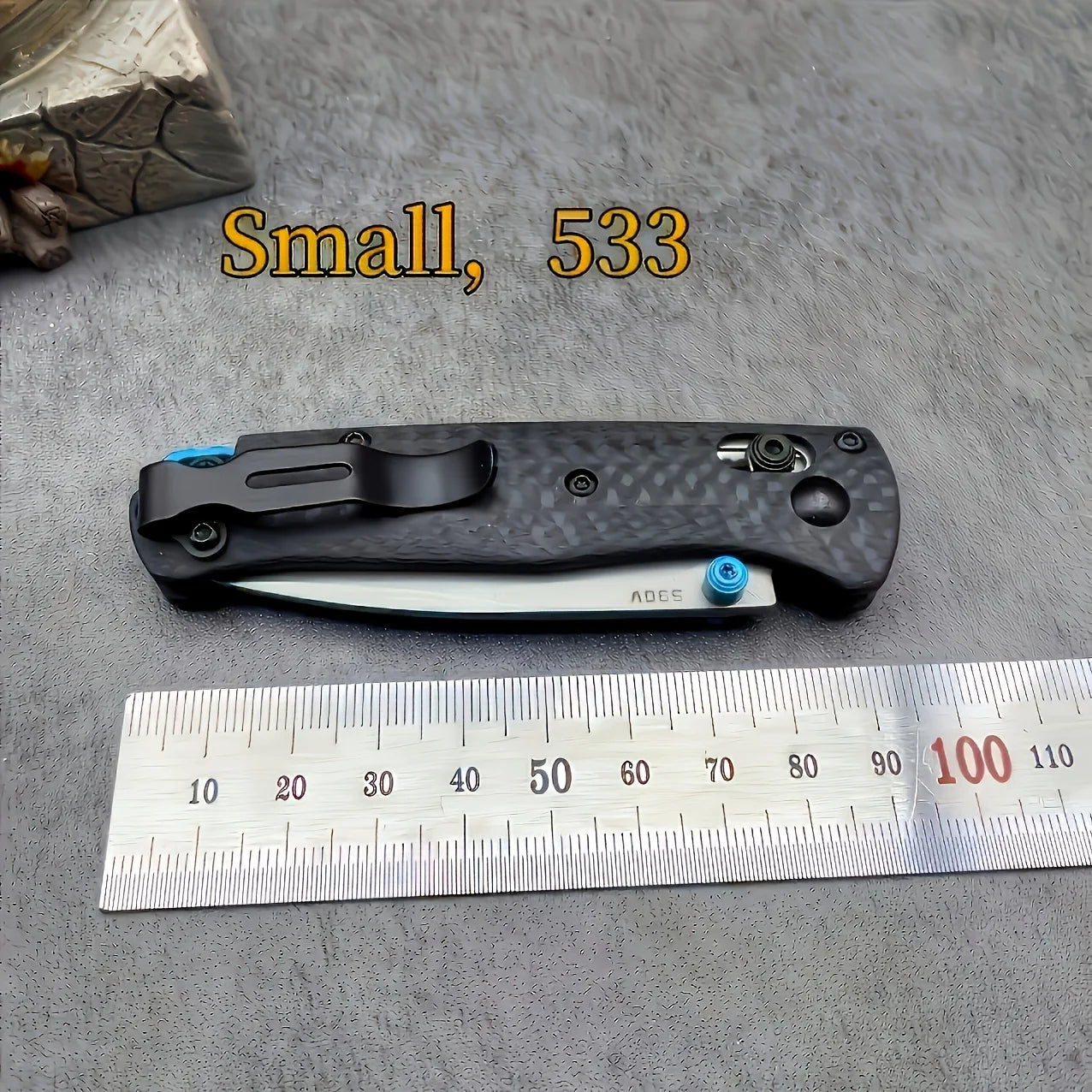 DIY Supplies Folding Knife BM 535 533 Shaft Lock S35V Carbon Fiber Handle