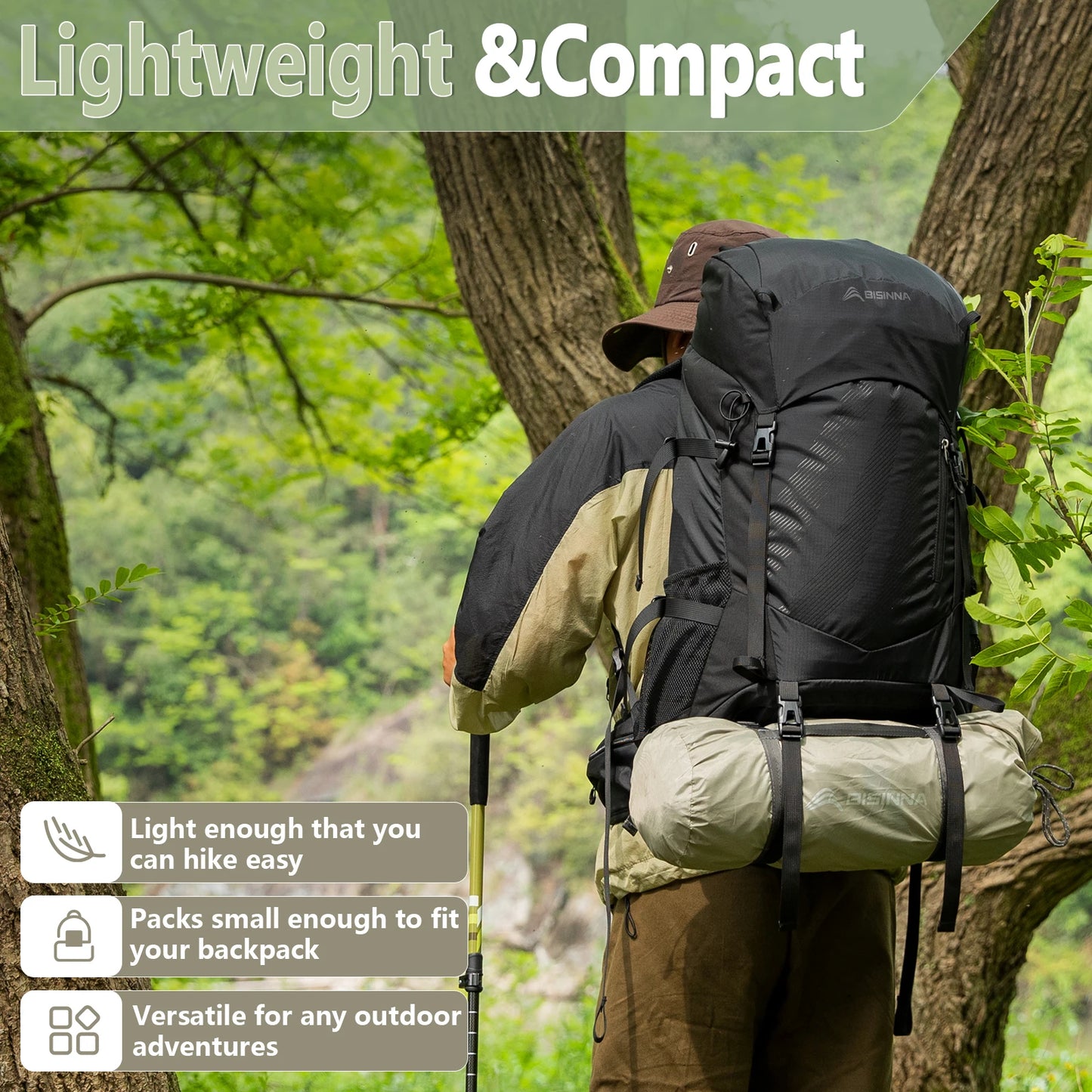 BISINNA Ultralight Outdoor Camping Tent For Two Persons