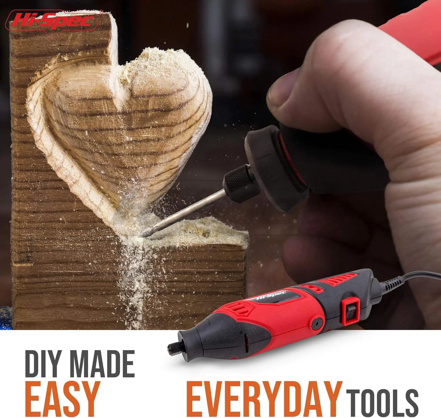 Hi-Spec 134pc 160W Corded Rotary Tool Kit With Dremel Accessories
