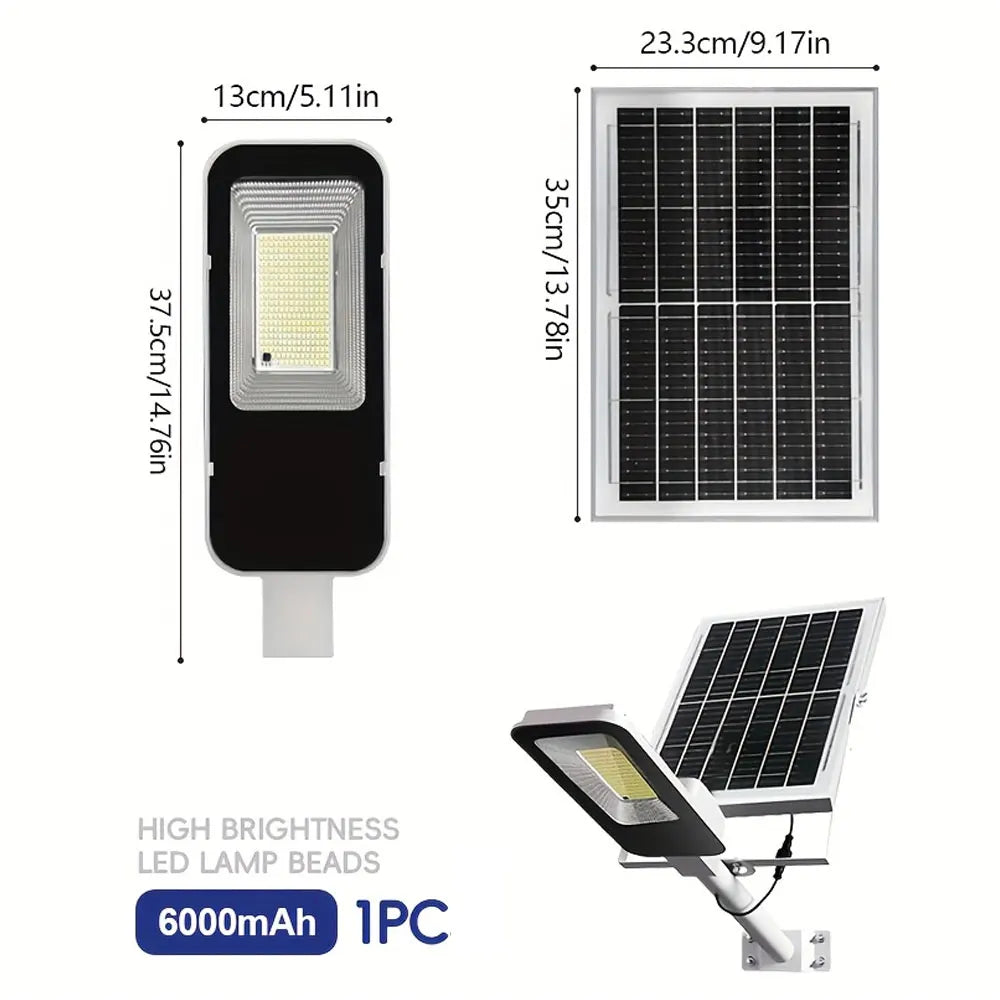 Outdoor Waterproof Solar Lamps 6000mAh Street Light Set