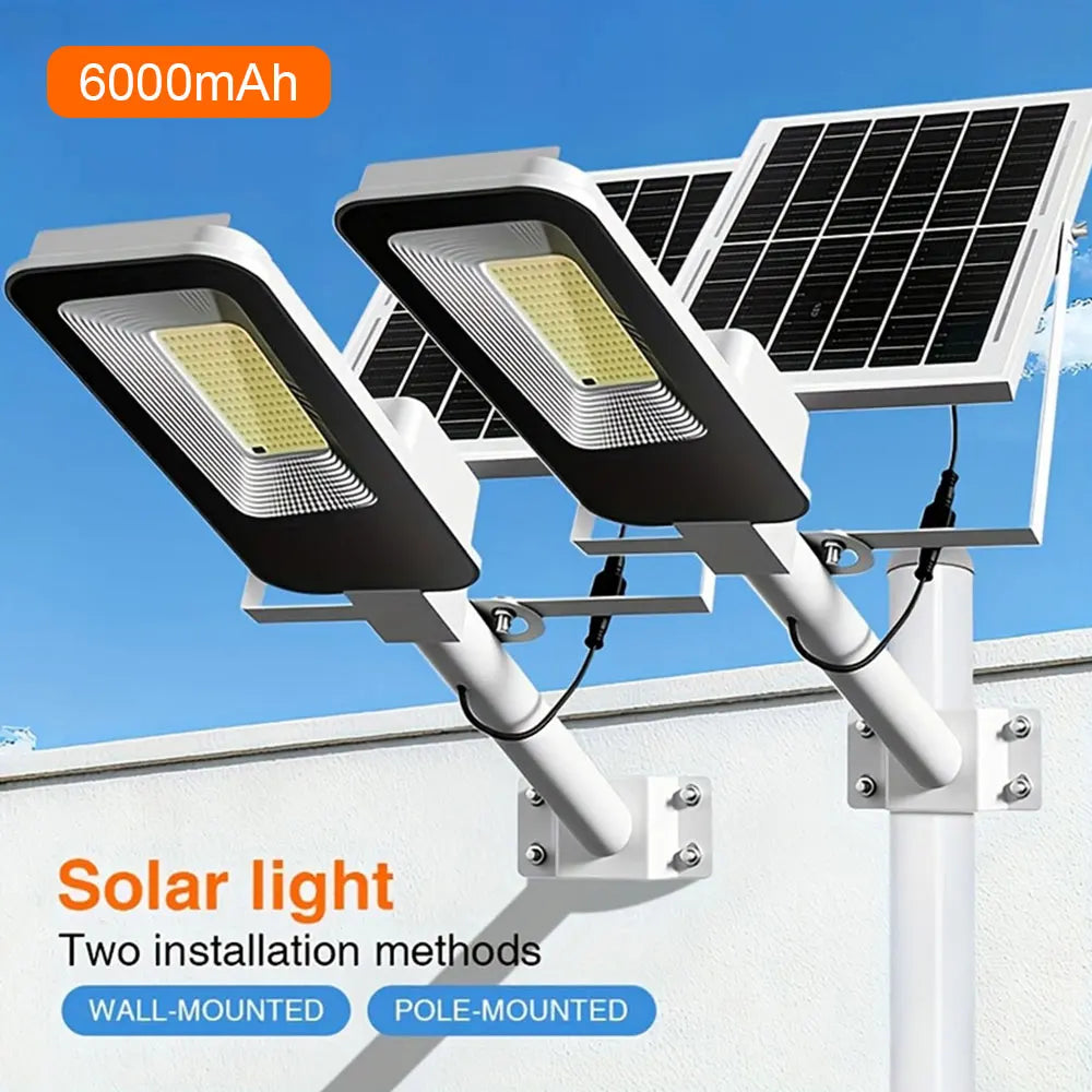 Outdoor Waterproof Solar Lamps 6000mAh Street Light Set