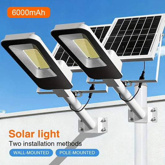 Outdoor Waterproof Solar Lamps 6000mAh Street Light Set