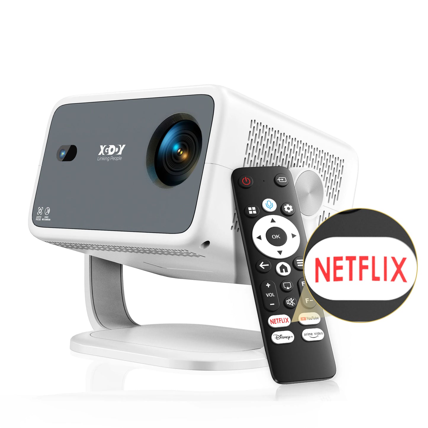 XGODY N6 4K Native 1080P Netflix Smart Projector With WiFi