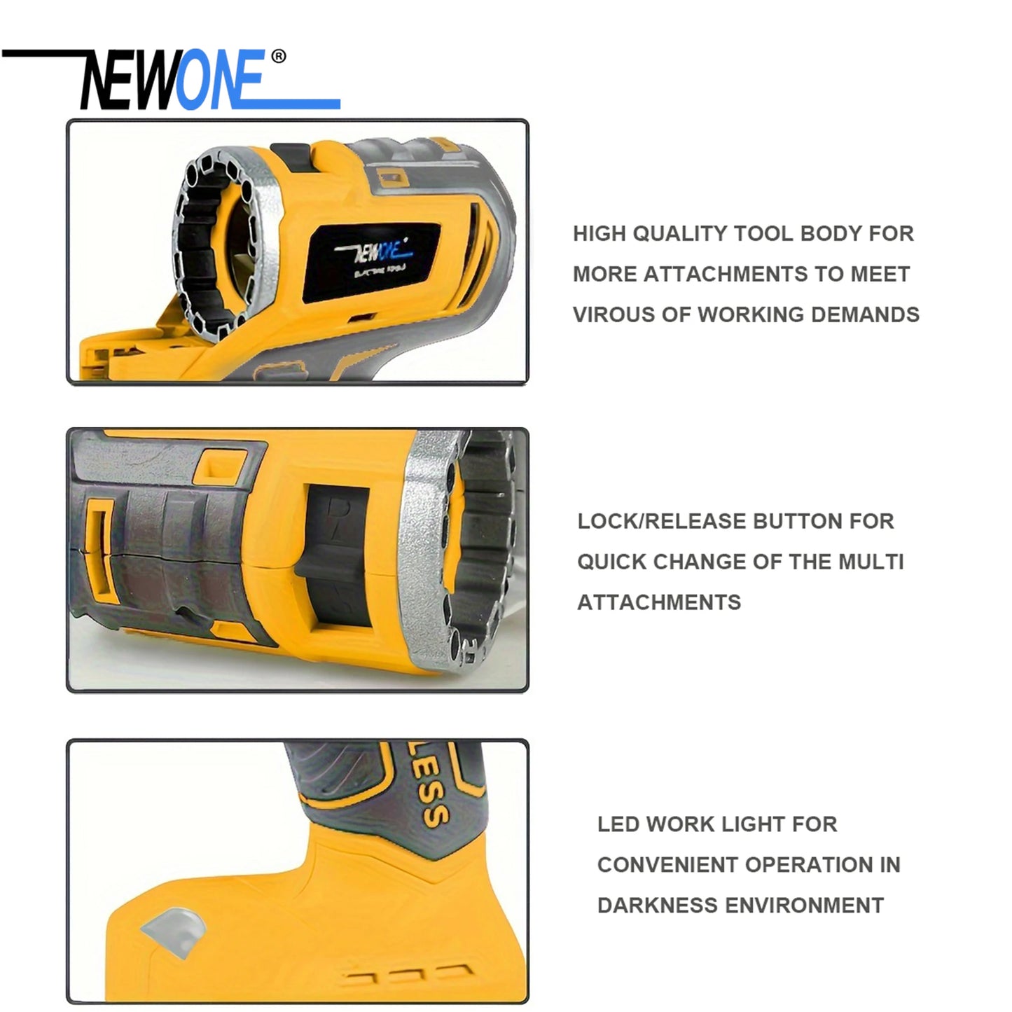 NEWONE Brushless 5 In 1 Power Tool Set With Practical Accessories