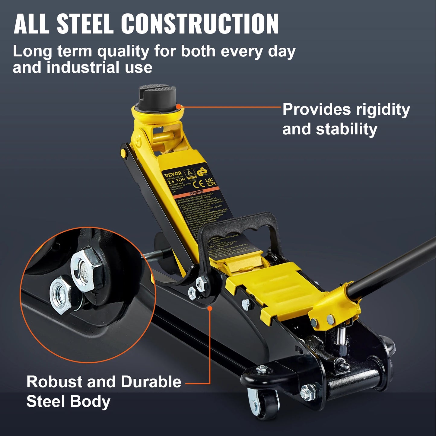 SucceBuy 2.5T Floor Hydraulic Jack Heavy Duty Pneumatic