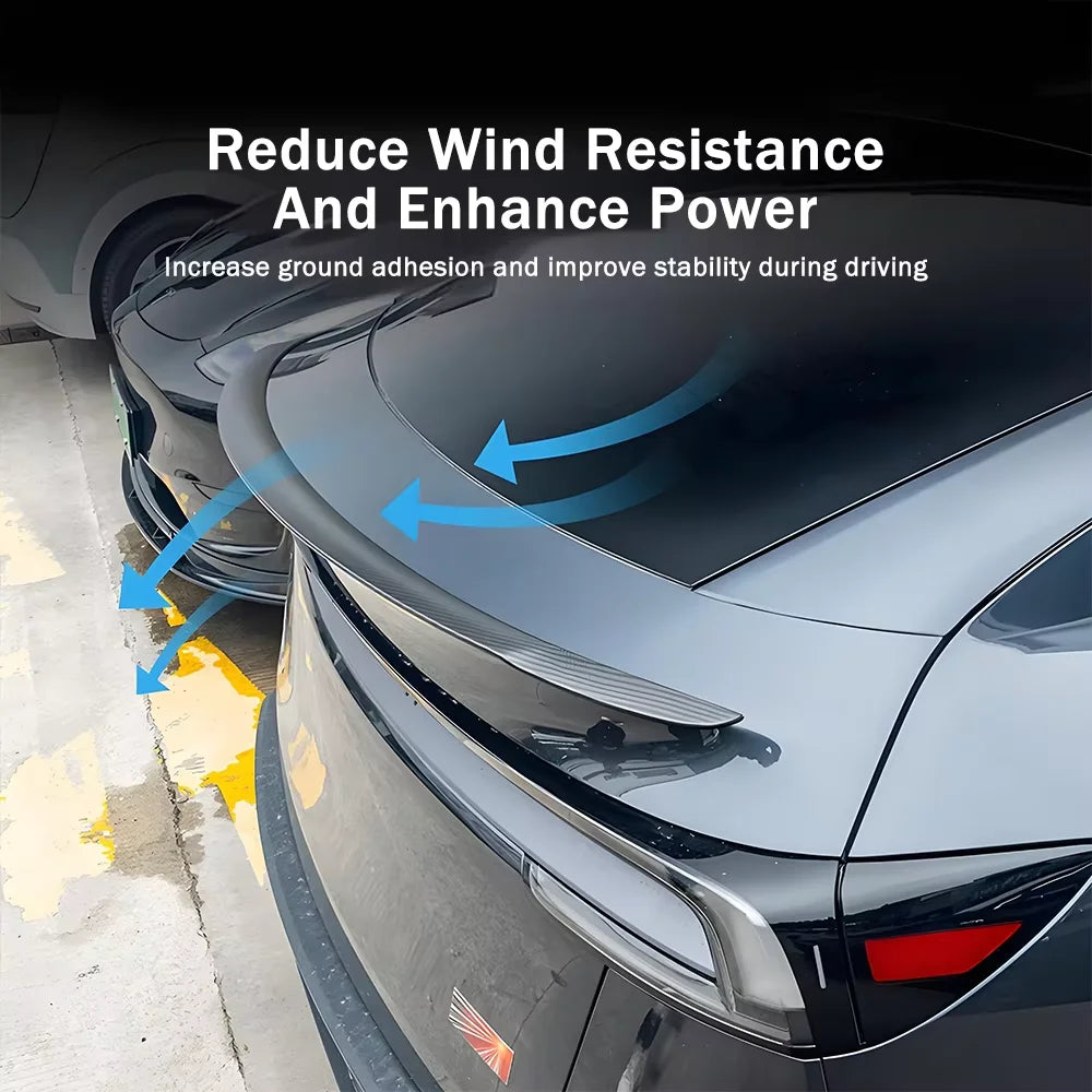 High-Con Concerned Chemical Tesla Model Y Juniper Spoiler Real Carbon Fiber