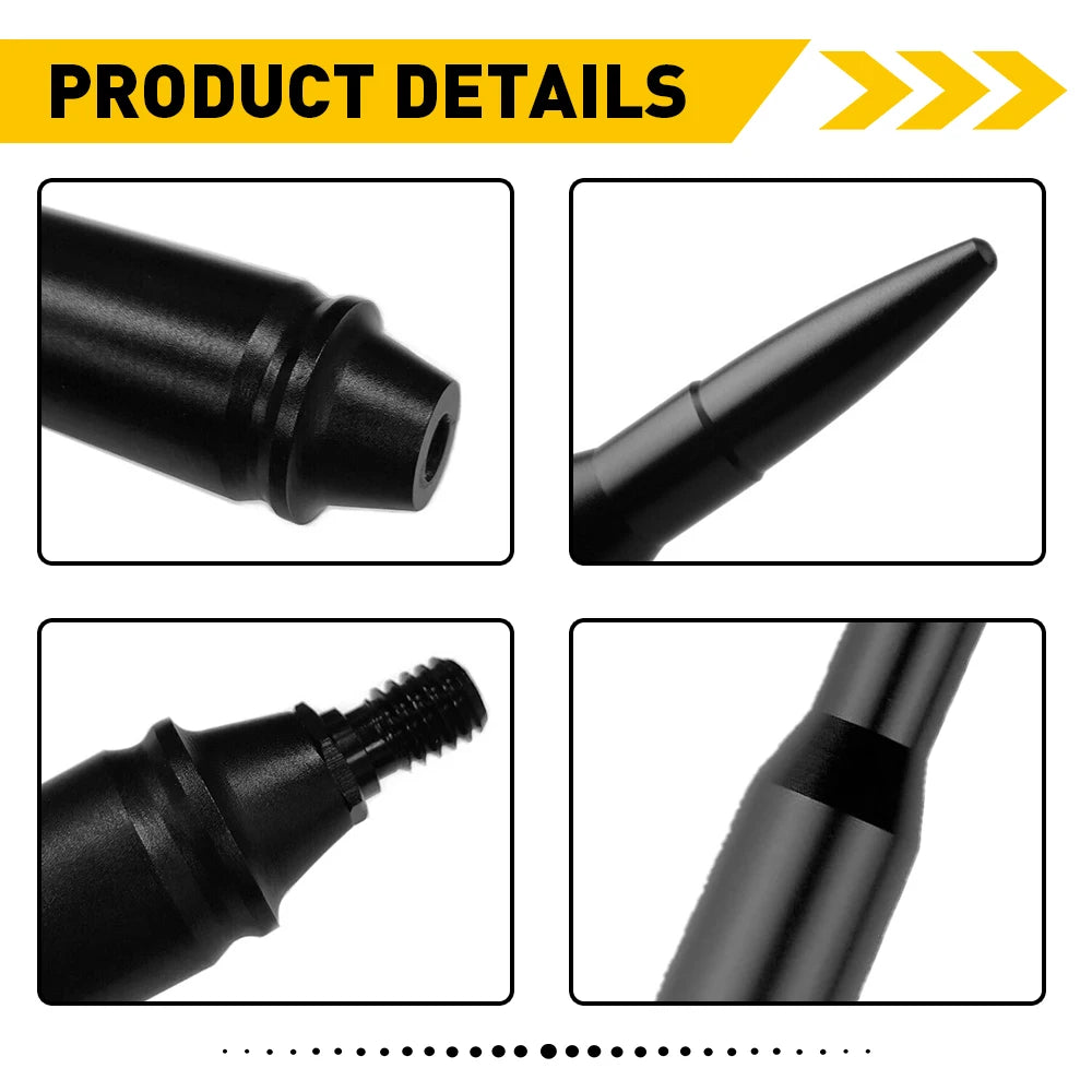 Car Roof Bullet Antenna For AM FM Radio Universal Aluminum