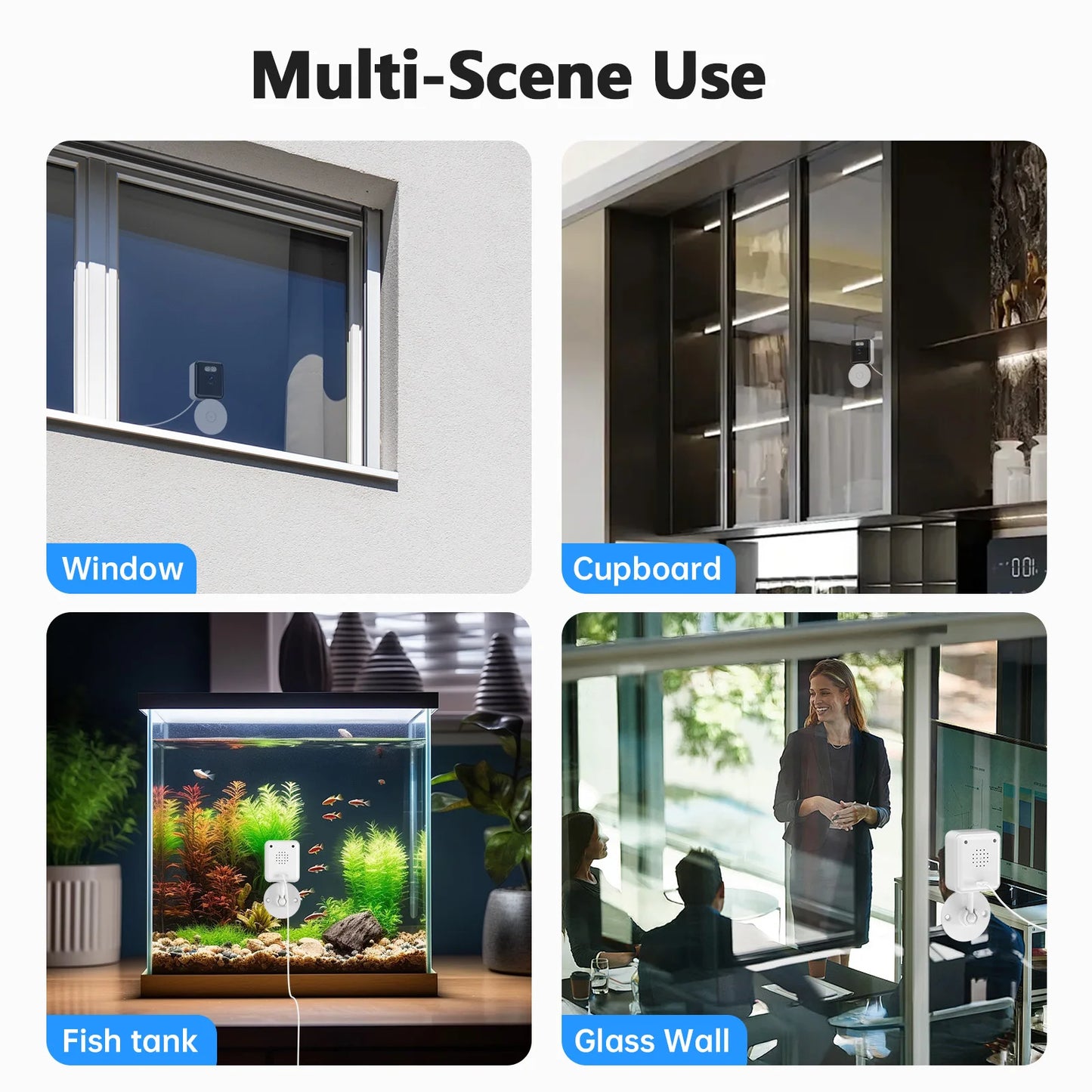 WESECUU 4MP WiFi Cube Camera Outdoor IP Surveillance Security Baby Monitor