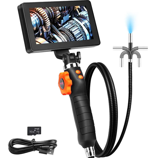 SucceBuy Articulating Borescope Camera With Light Two Way Endoscope