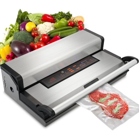 SucceBuy Vacuum Sealer Machine Multifunction With Bag Roll Storage Cutter