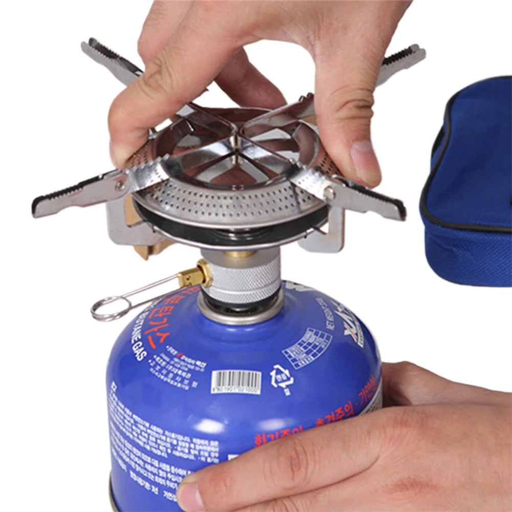 Shunmaii Portable Camping Gas Stove With Adjustable Flame