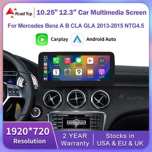 Road Top Wireless CarPlay Linux Touch Screen For Mercedes-Benz
