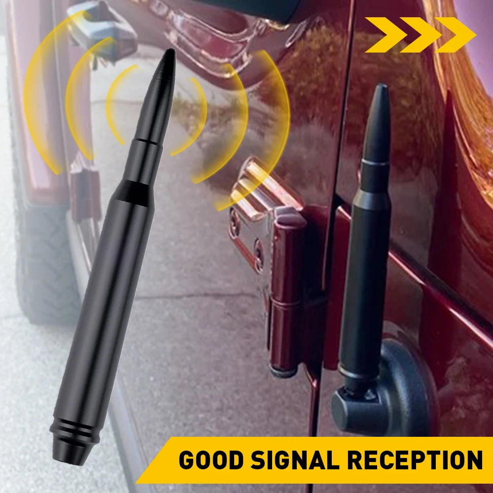 Car Roof Bullet Antenna For AM FM Radio Universal Aluminum