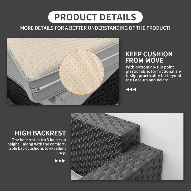 6-Piece Patio Set With 60,000 BTU Propane Fire Pit Table