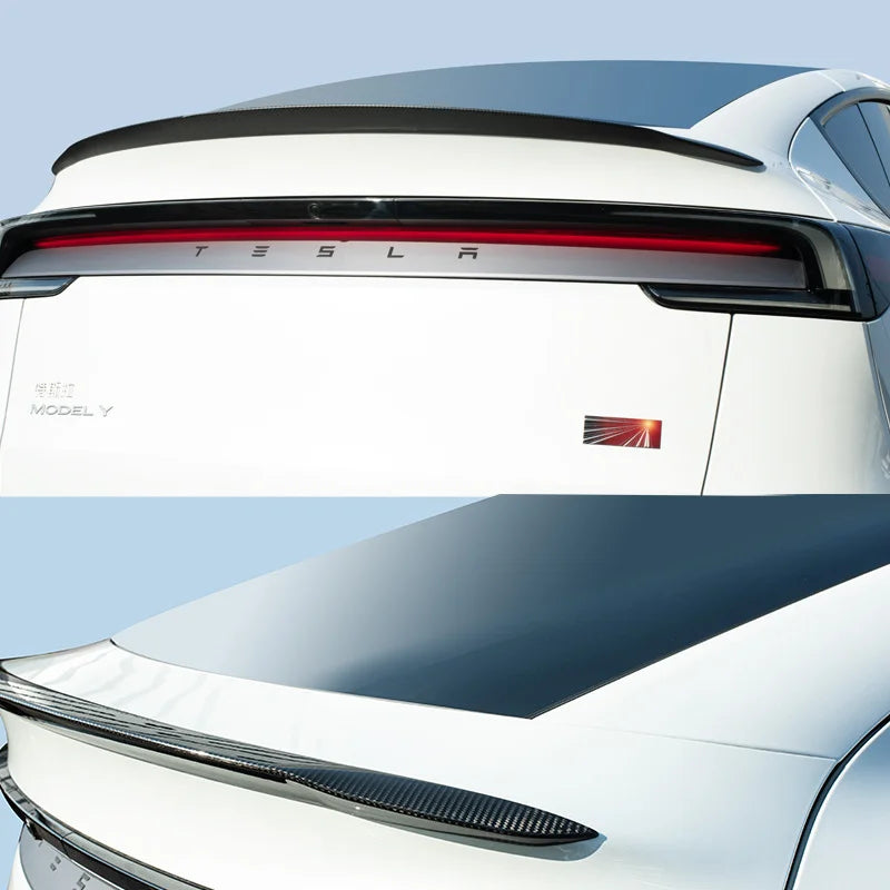 High-Con Concerned Chemical Tesla Model Y Juniper Spoiler Real Carbon Fiber