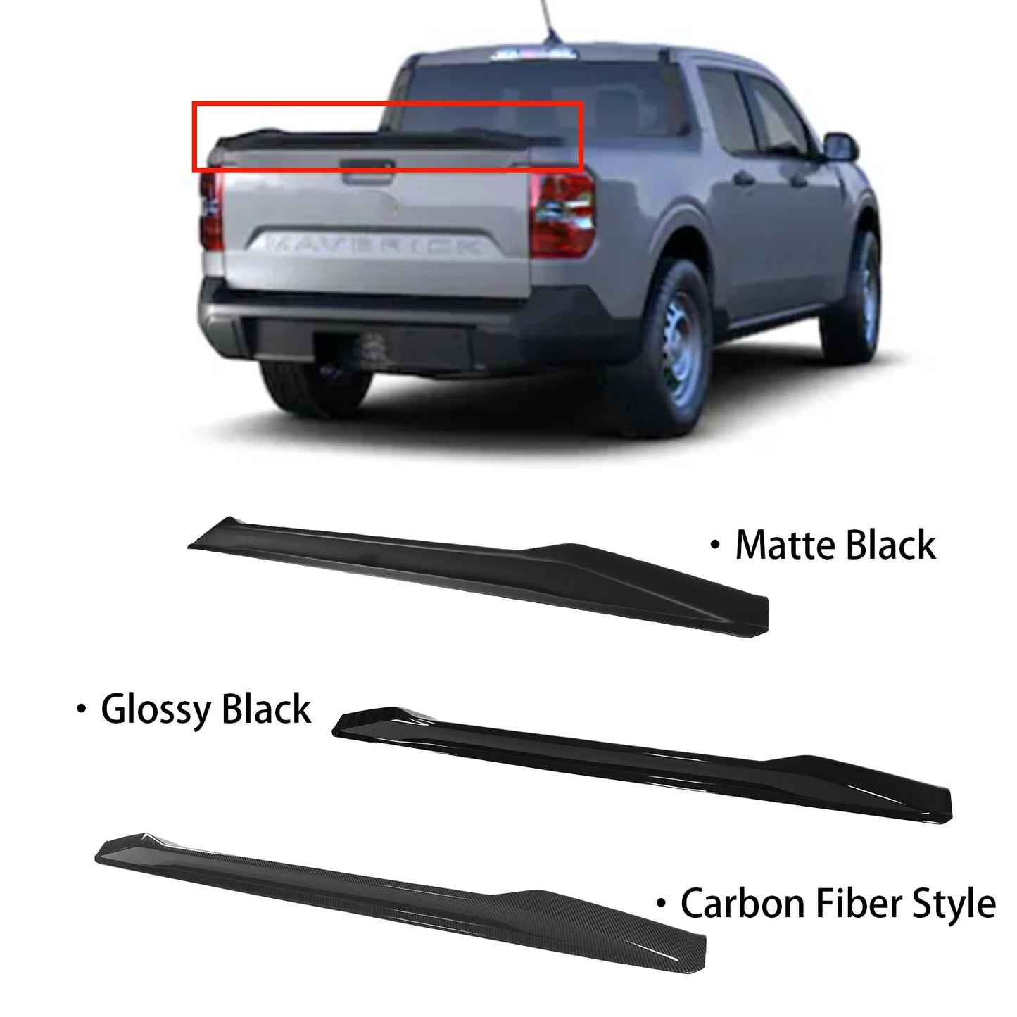 Ford Maverick Rear Spoiler Wing ABS Plastic Body Kit