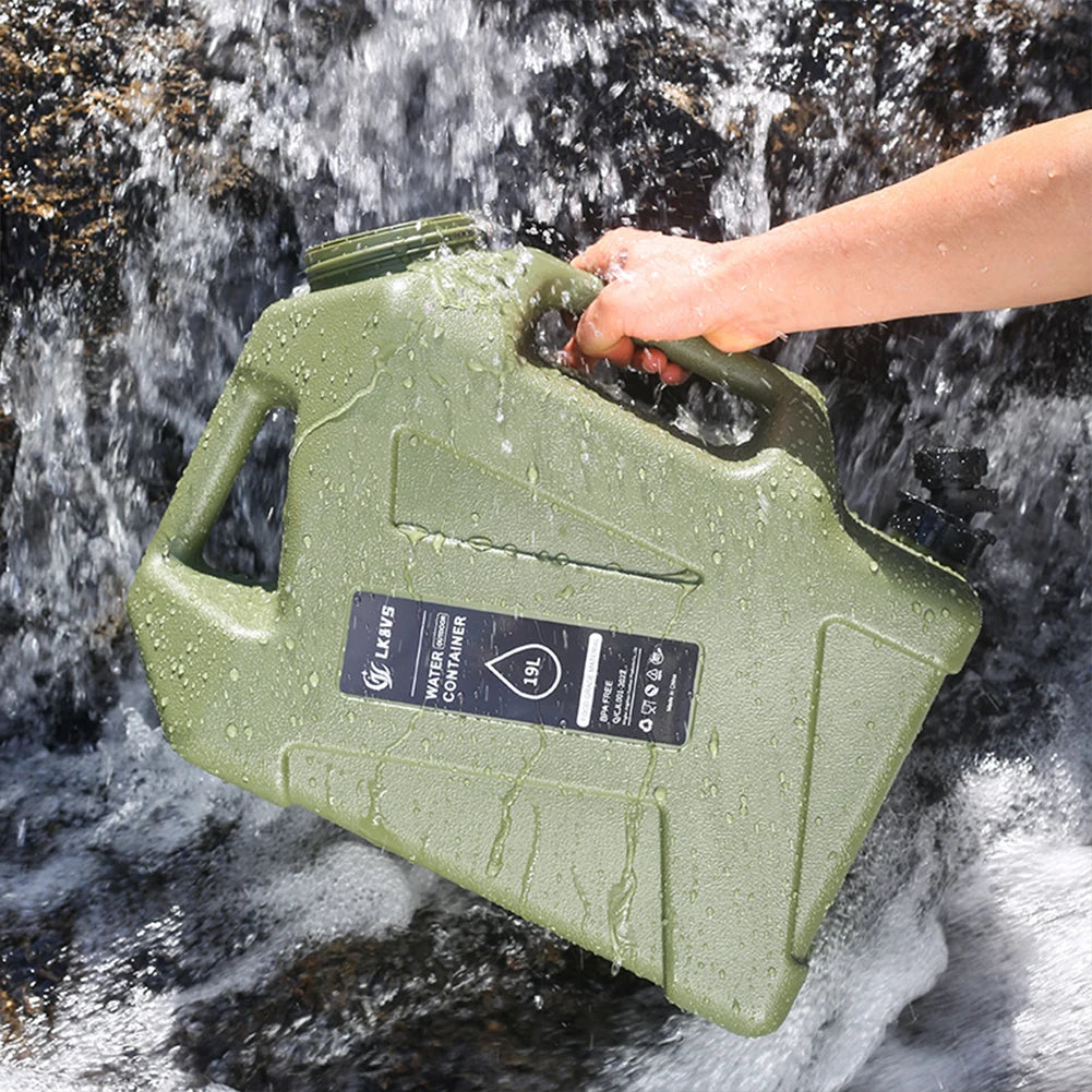 Outdoor Water Tank With Faucet Camping Bin No Leakage