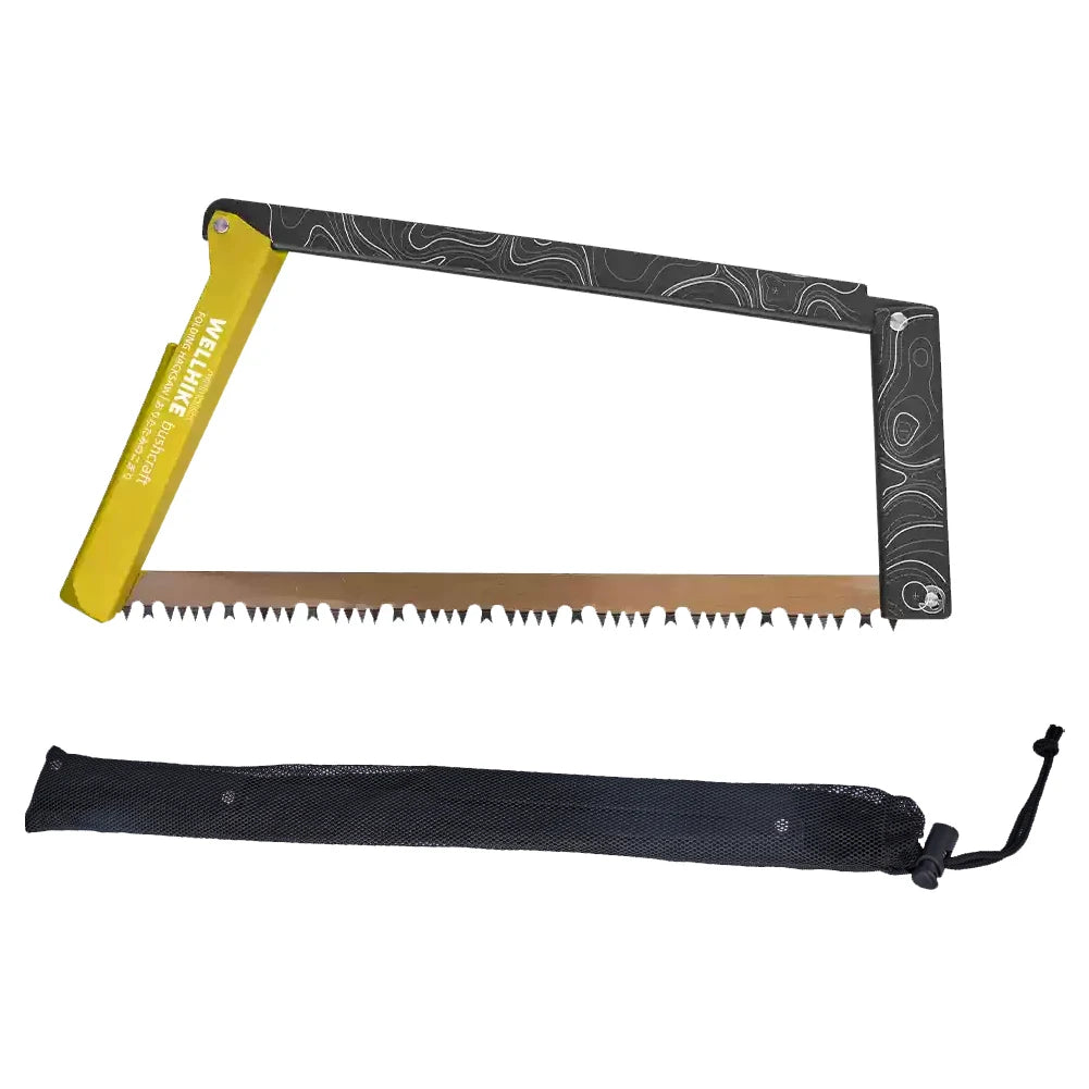 Folding Saw With Storage Bag Aluminum Alloy Camping Foldable Hand Saw