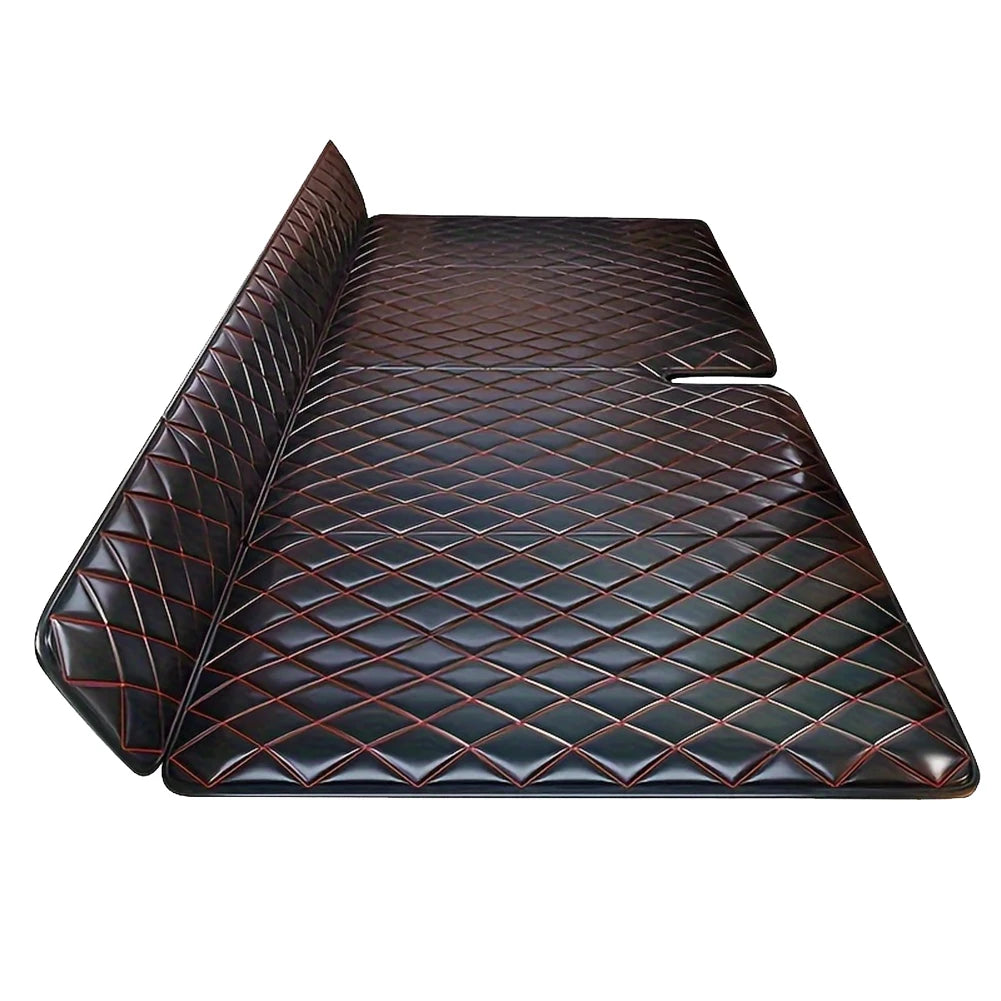 MOJOYCEF Car Mattress PU Leather Back Seat Travel Bed
