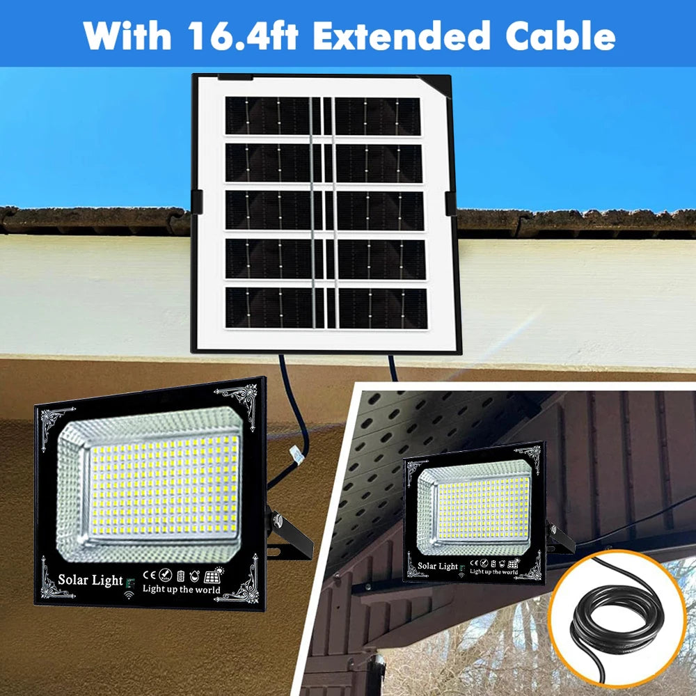 Outdoor Solar Flood Light IP67 With Remote Control