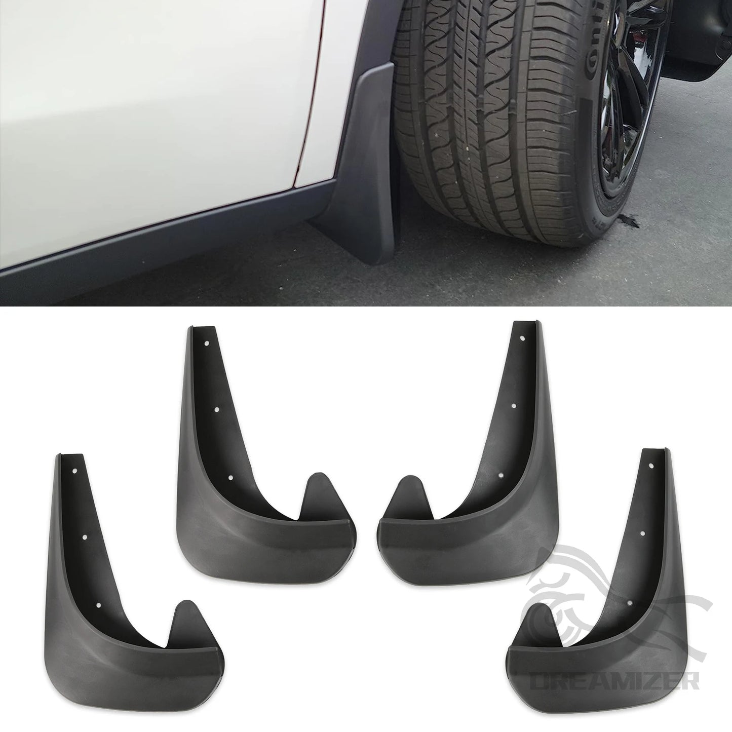 Universal Front Rear Mudguards Splash Guards Wheel Protectors