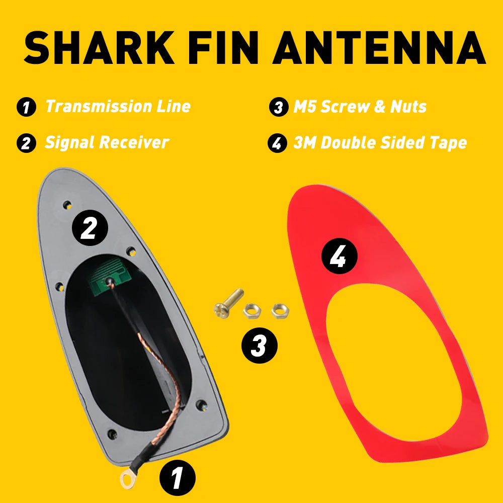 Shark Fin Car Antenna Universal Aerial Roof Antenna Kia Ford Toyota Hyundai BMW