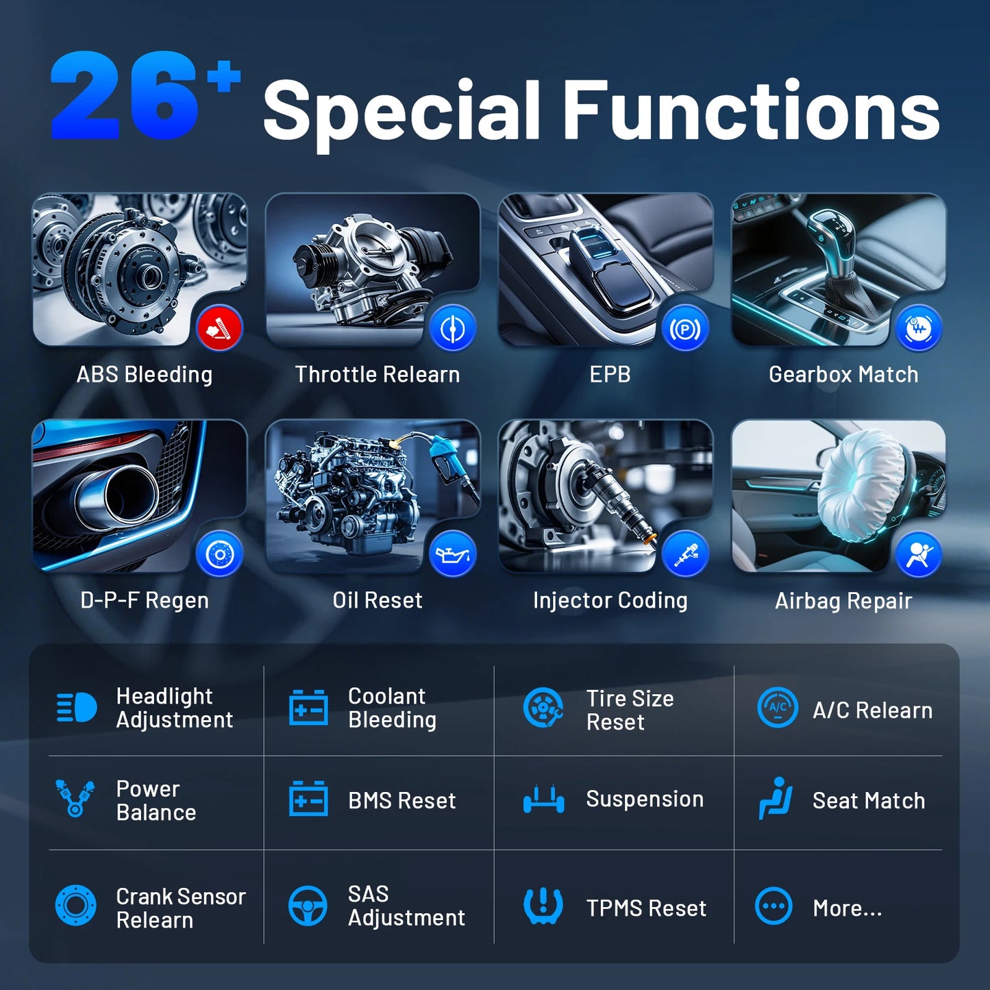 XTOOL A30M Full System Diagnostic Tool Bidirectional OBD2 Scanner