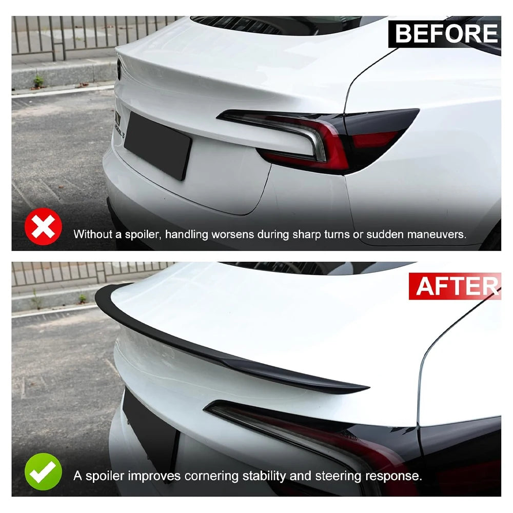 Tesla Model 3 Highland ABS Carbon Fiber Rear Trunk Spoiler