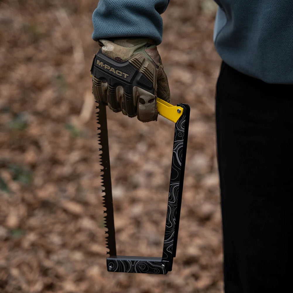 Folding Saw With Storage Bag Aluminum Alloy Camping Foldable Hand Saw
