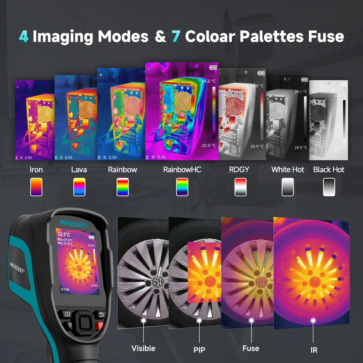 MiLESEEY TR256E Thermal Imager Infrared Temperature Camera