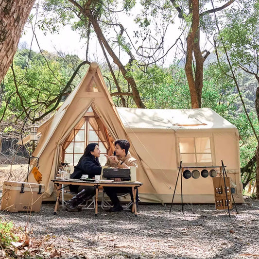 Senleeto 8 To 10 Person Inflatable Cabin Tent Quick Setup