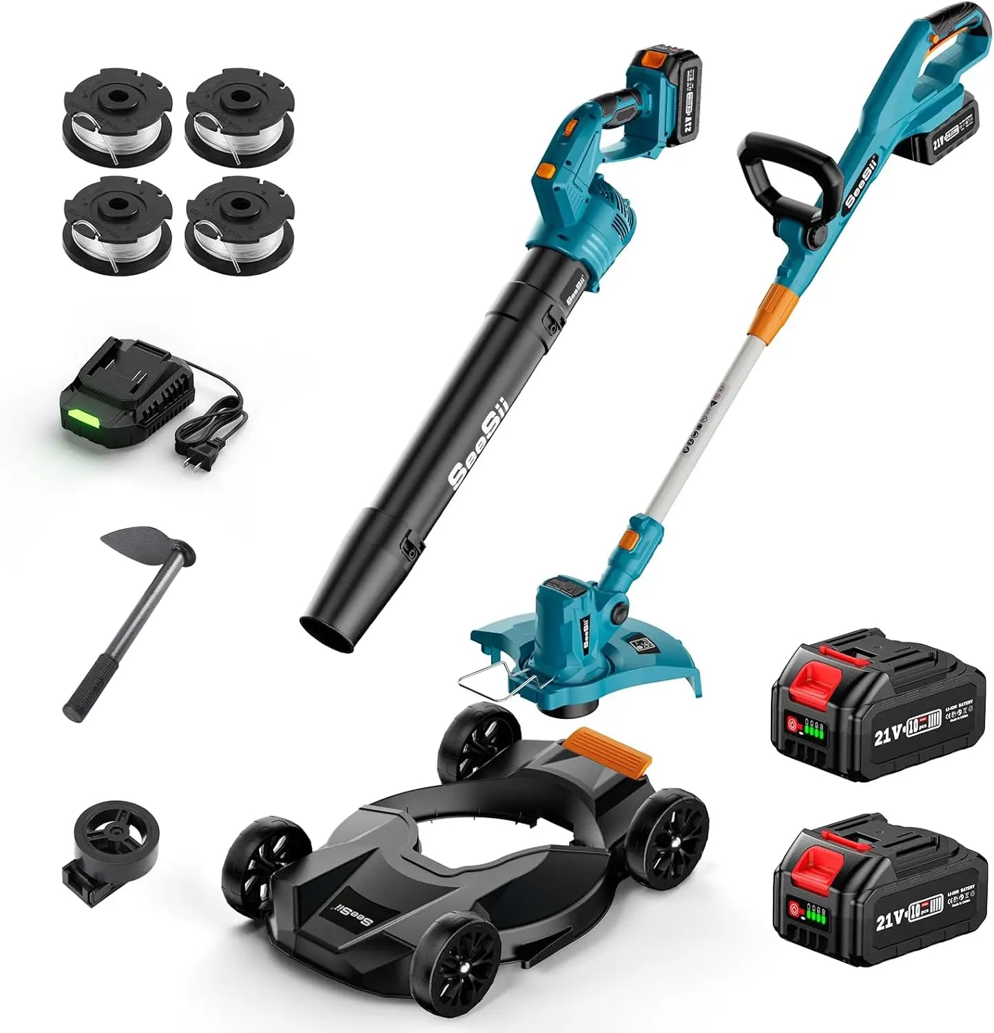 SeeSii 3 in 1 Cordless String Trimmer Leaf Blower Combo