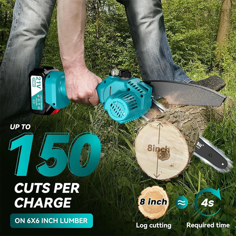 SeeSii Mini Cordless Chainsaw Kit Wood Cutter Pruning Tool Makita 18V