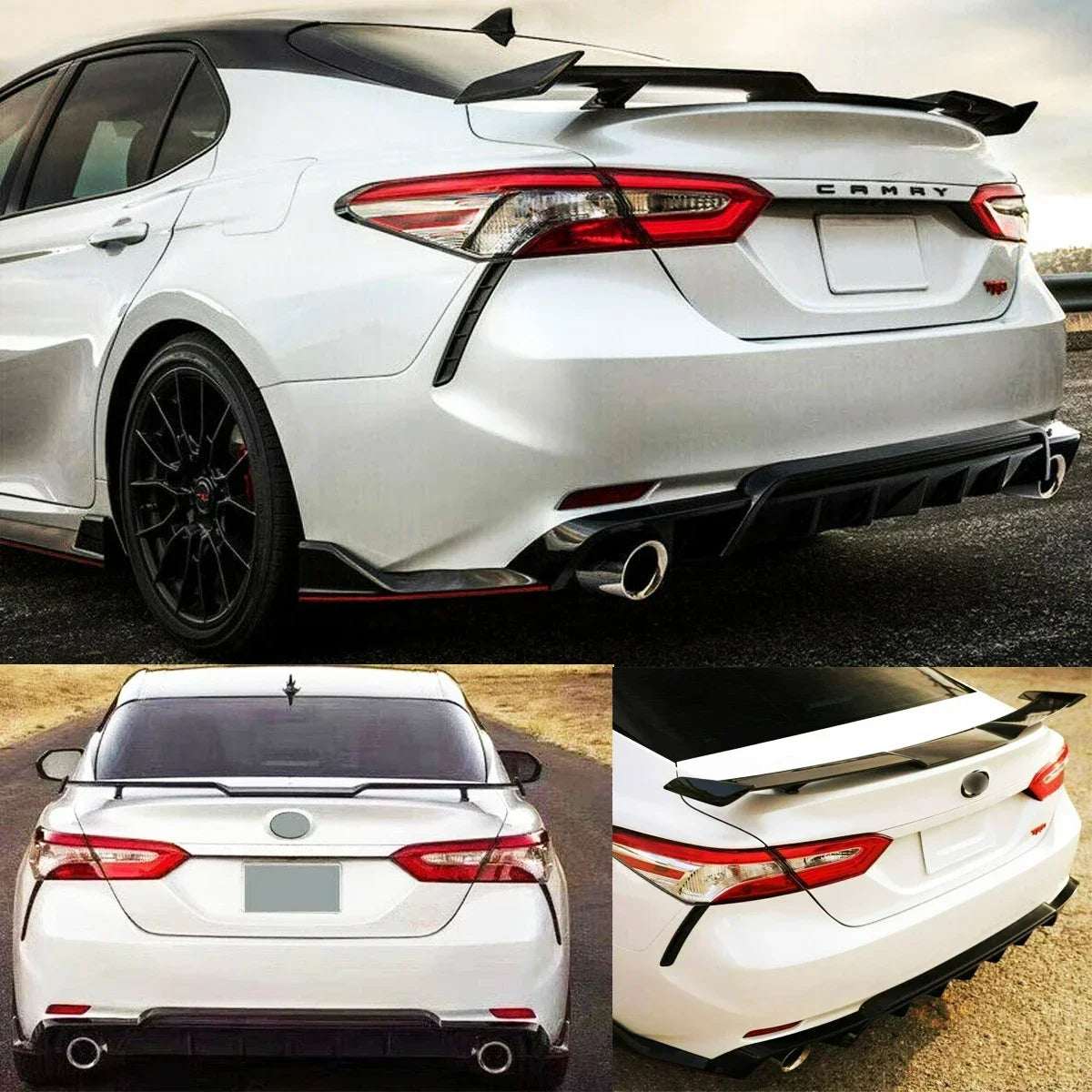 Unbranded TRD Style Rear Spoiler Lip for Toyota Camry