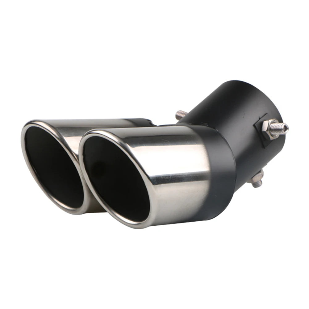 ALLOYSEED Car Exhaust Muffler Tip Stainless Steel Dual Outlet Rear
