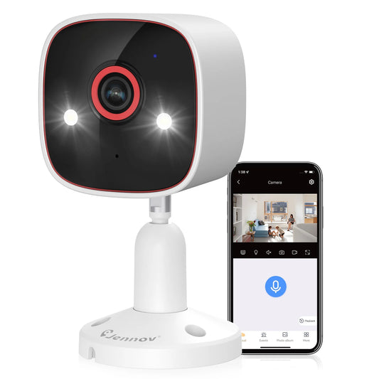 Jennov 2K Outdoor Indoor Security Camera With WiFi Night Vision
