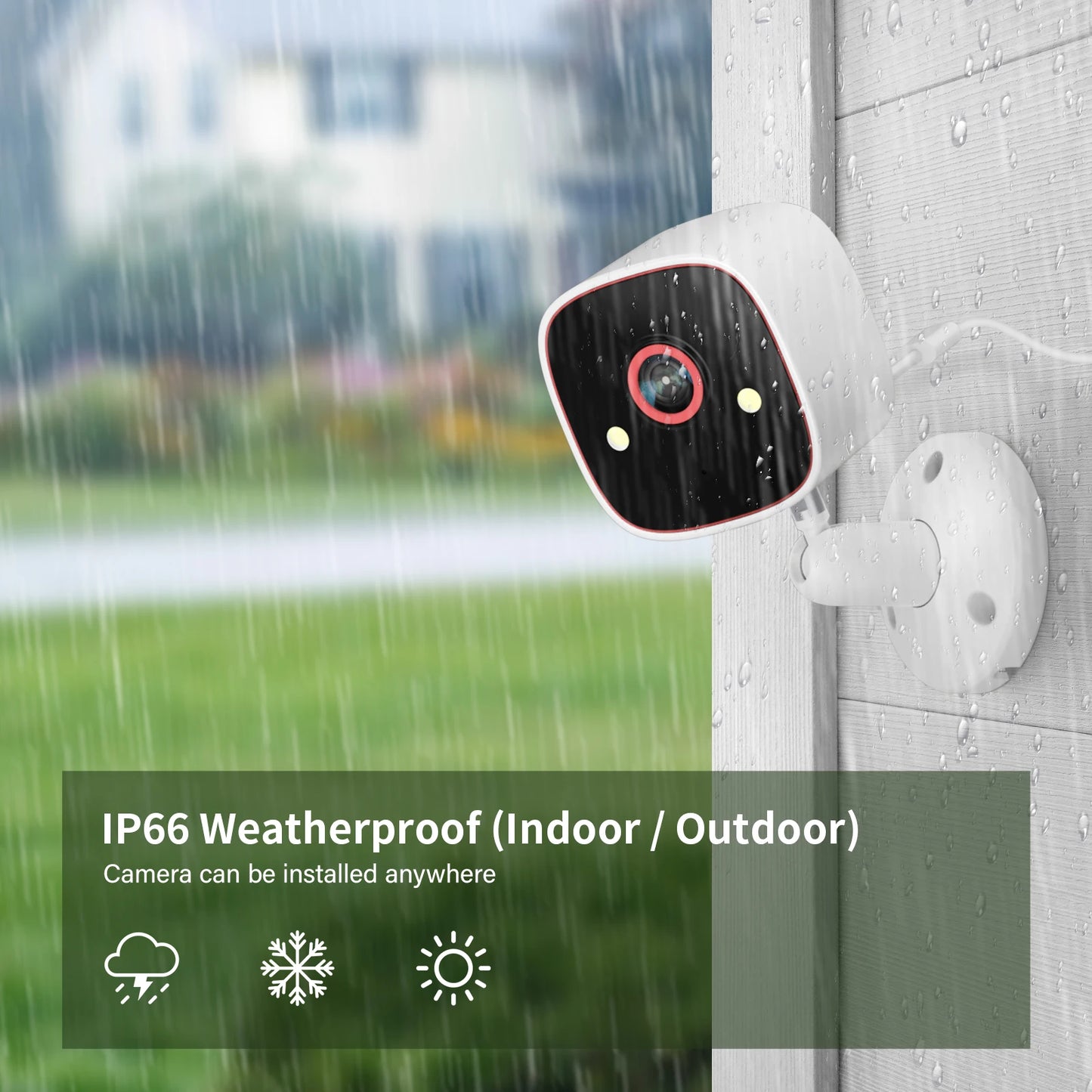 Jennov 2K Outdoor Indoor Security Camera With WiFi Night Vision