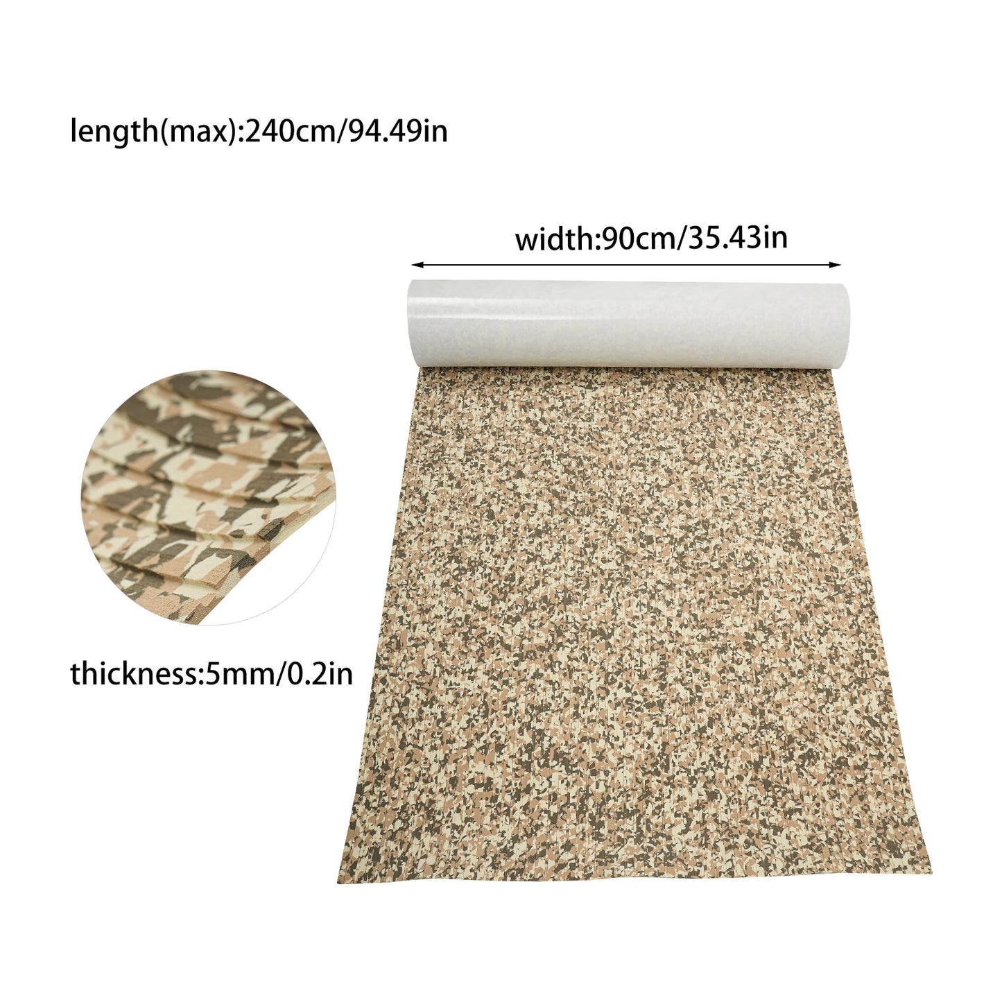 Hign-concerned EVA Foam Boat Flooring Mat Self Adhesive Camouflage