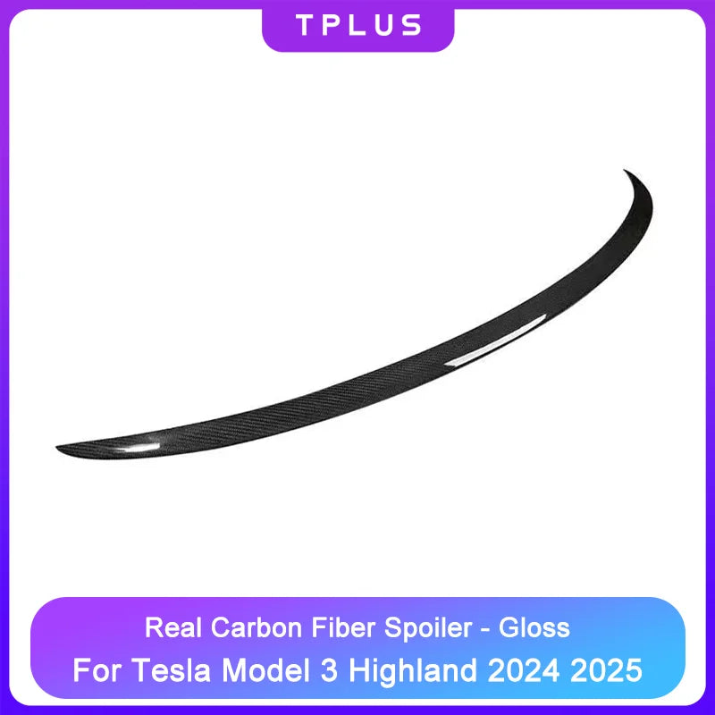 Highland Real Carbon Fiber Spoiler For Tesla Model 3