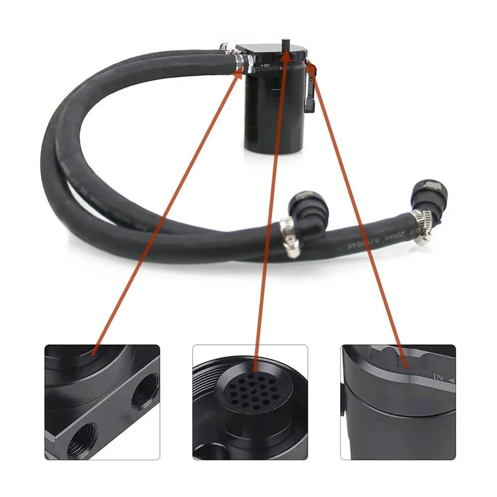 SpeedRacing Oil Catch Can Reservoir Tank Easy Install